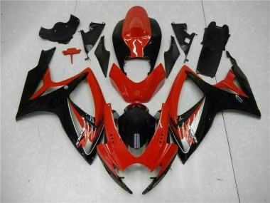 Rouge Carénages Suzuki GSXR 600 / 750 K6 2006-2007