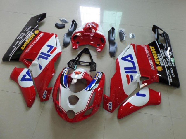 Rouge Fila Carénage Ducati 749 999 2003-2004 Rouge Fila Carénage Ducati 749 999 2003-2004