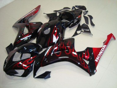 Rouge Flamme Carénage Honda CBR 1000 RR 2006-2007