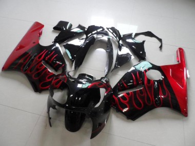 Rouge Flamme Carénage Kawasaki ZX12R 2000-2001