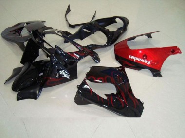 Rouge Flamme Carénage Kawasaki ZX9R 2000-2001