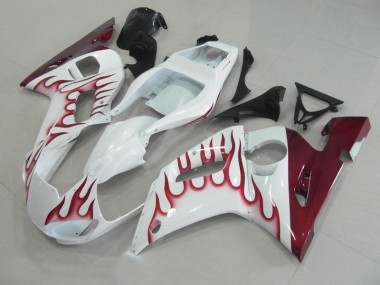 Rouge Flamme Carénage Yamaha R6 1998-2002