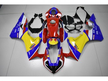 Rouge Jaune Bleu HRC Red Bull Carénage Honda CBR 1000 RR 2017-2023