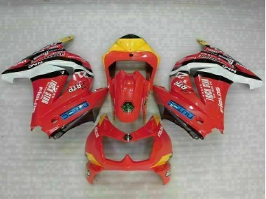 Rouge Jaune Carénage Kawasaki EX250 2008-2012