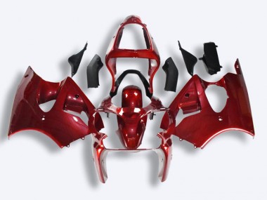 Rouge Kit Carénages Complet Kawasaki ZX6R 2000-2002