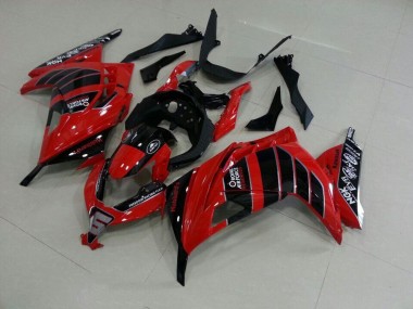 Rouge Noir Airfore Carénage Kawasaki ZX 300R 2013-2016