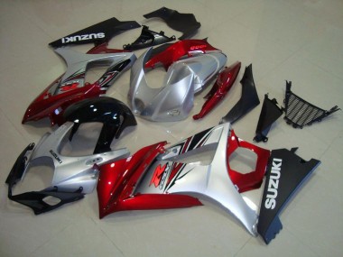 Rouge Noir Argent Carénage Suzuki GSXR 1000 K7 2007-2008