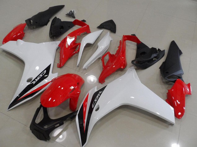Rouge Noir Blanc Carénage Honda CBR 600 F 2011-2013 Rouge Noir Blanc Carénage Honda CBR 600 F 2011-2013