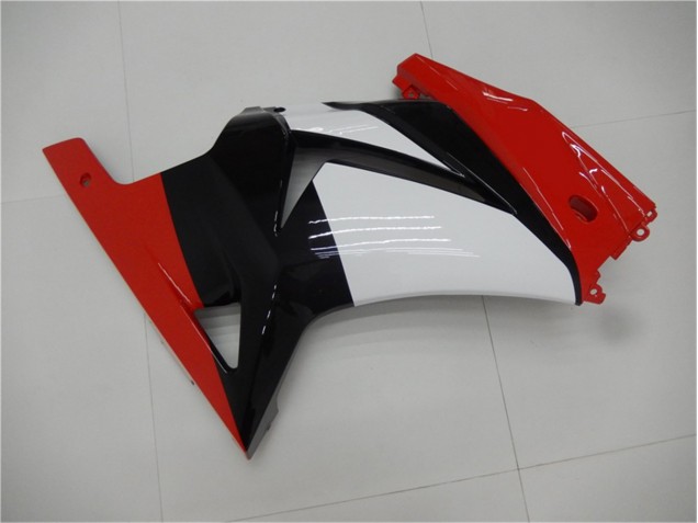 Rouge Noir Blanc Carénage Kawasaki EX250 2008-2012 Rouge Noir Blanc Carénage Kawasaki EX250 2008-2012