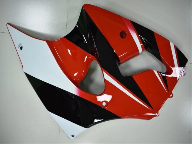 Rouge Noir Blanc Carénage Kawasaki ZX6R 2000-2002 Rouge Noir Blanc Carénage Kawasaki ZX6R 2000-2002