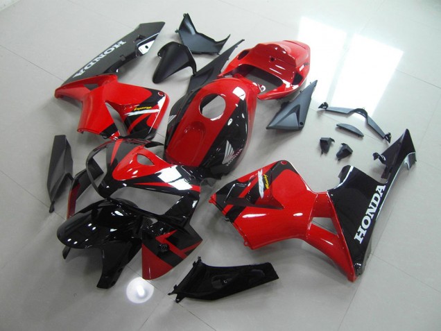 Rouge Noir Carénage Honda CBR 600 RR 2005-2006 Rouge Noir Carénage Honda CBR 600 RR 2005-2006