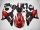 Rouge Noir Carénage Kawasaki ZX14R ZZR 1400 2006-2011 Rouge Noir Carénage Kawasaki ZX14R ZZR 1400 2006-2011