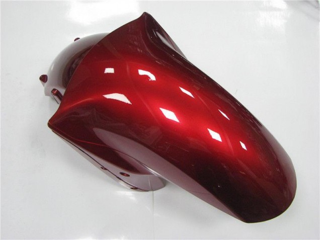 Rouge Noir Carénage Kawasaki ZX14R ZZR 1400 2006-2011 Rouge Noir Carénage Kawasaki ZX14R ZZR 1400 2006-2011