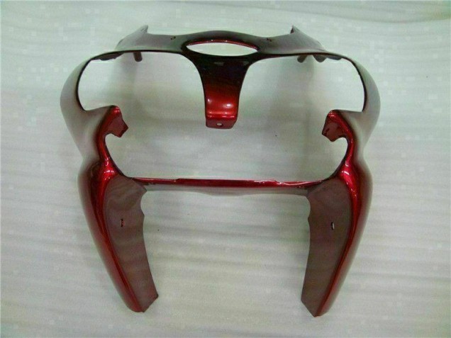 Rouge Noir Carénage Kawasaki ZX6R 2000-2002 Rouge Noir Carénage Kawasaki ZX6R 2000-2002