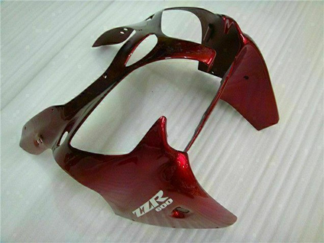Rouge Noir Carénage Kawasaki ZX6R 2000-2002 Rouge Noir Carénage Kawasaki ZX6R 2000-2002