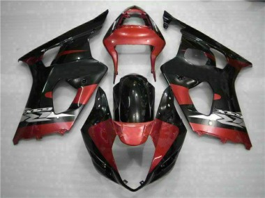Rouge Noir Carénage Suzuki GSXR 1000 K3 2003-2004