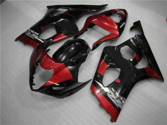 Rouge Noir Carénage Suzuki GSXR 1000 K3 2003-2004 Rouge Noir Carénage Suzuki GSXR 1000 K3 2003-2004