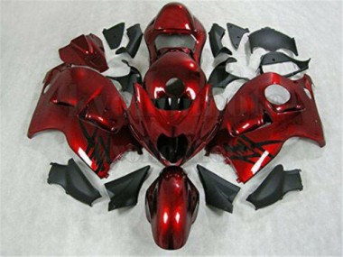 Rouge Noir Carénage Suzuki GSXR 1300 Hayabusa 1996-2007