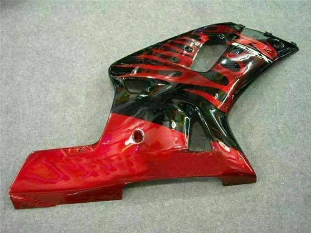 Rouge Noir Carénage Suzuki GSXR 600 / 750 K1 K2 K3 2001-2003 Rouge Noir Carénage Suzuki GSXR 600 / 750 K1 K2 K3 2001-2003