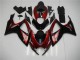 Rouge Noir Carénage Suzuki GSXR 600 / 750 K6 2006-2007 Rouge Noir Carénage Suzuki GSXR 600 / 750 K6 2006-2007