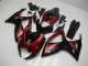 Rouge Noir Carénage Suzuki GSXR 600 / 750 K6 2006-2007 Rouge Noir Carénage Suzuki GSXR 600 / 750 K6 2006-2007