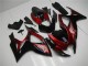 Rouge Noir Carénage Suzuki GSXR 600 / 750 K6 2006-2007 Rouge Noir Carénage Suzuki GSXR 600 / 750 K6 2006-2007