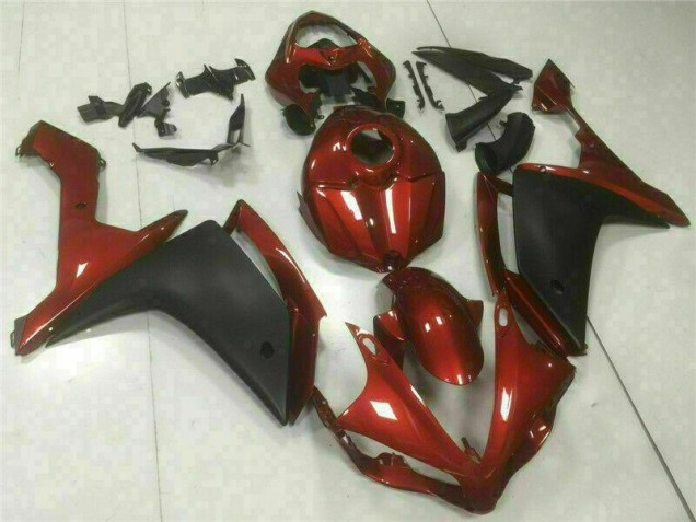 Rouge Noir Carénage Yamaha R1 2007-2008 Rouge Noir Carénage Yamaha R1 2007-2008
