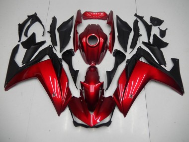 Rouge Noir Carénage Yamaha R3 2015-2022
