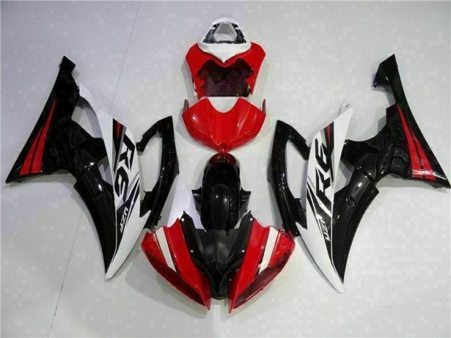 Rouge Noir Carénage Yamaha R6 2008-2016 Rouge Noir Carénage Yamaha R6 2008-2016