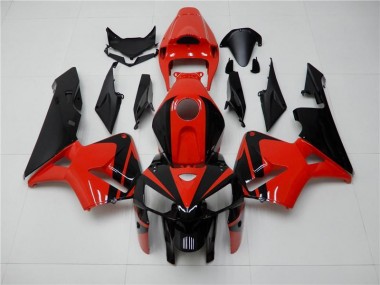 Rouge Noir Carénages Honda CBR 600 RR 2005-2006