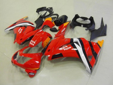 Rouge Noir Carénages Kawasaki ZX 250R 2008-2012