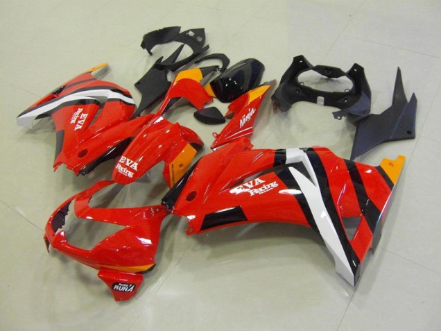 Rouge Noir Carénages Kawasaki ZX 250R 2008-2012