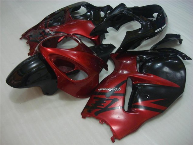 Rouge Noir Carénages Suzuki GSXR 1300 Hayabusa 1996-2007 Rouge Noir Carénages Suzuki GSXR 1300 Hayabusa 1996-2007