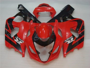 Rouge Noir Carénages Suzuki GSXR 600 / 750 K4 2004-2005