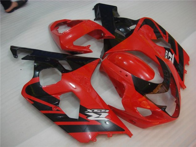 Rouge Noir Carénages Suzuki GSXR 600 / 750 K4 2004-2005 Rouge Noir Carénages Suzuki GSXR 600 / 750 K4 2004-2005