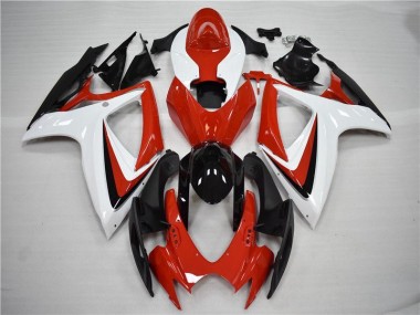 Rouge Noir Carénages Suzuki GSXR 600 / 750 K6 2006-2007