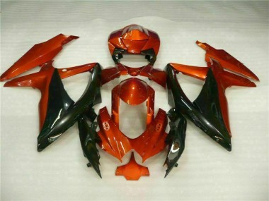 Rouge Noir Carénages Suzuki GSXR 600 / 750 K8 2008-2010