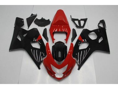 Rouge Noir Carénages Suzuki GSXR 750 K4 2004-2005