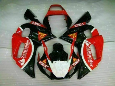 Rouge Noir Carénages Yamaha R6 1998-2002