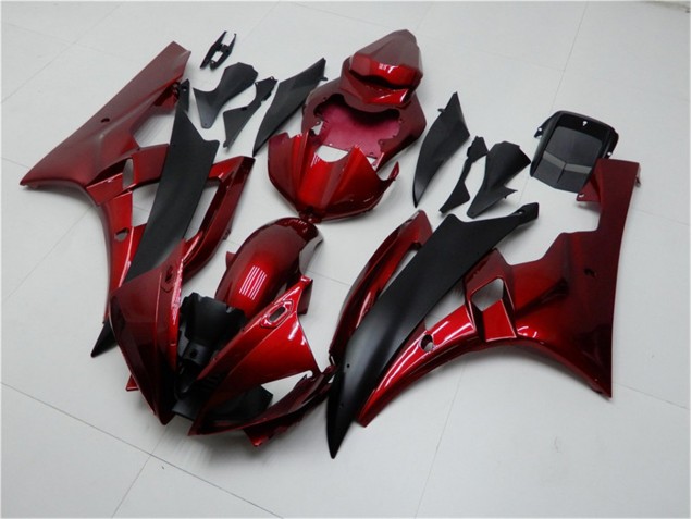 Rouge Noir Carénages Yamaha R6 2006-2007 Rouge Noir Carénages Yamaha R6 2006-2007