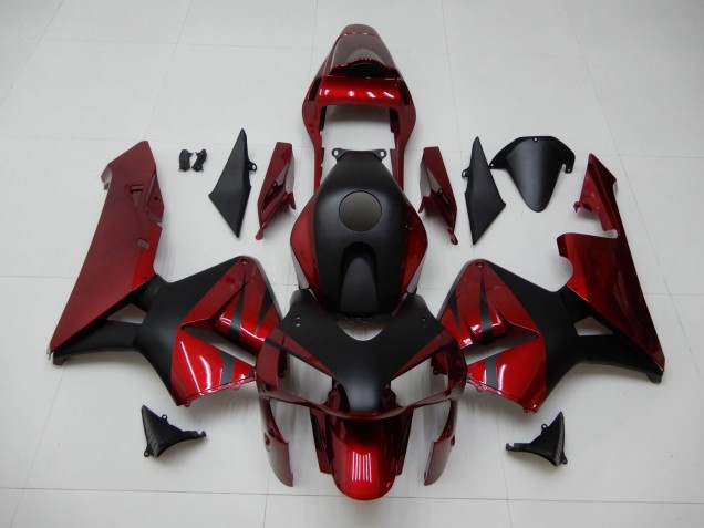Rouge Noir Carrosserie Honda CBR 600 RR 2003-2004 Rouge Noir Carrosserie Honda CBR 600 RR 2003-2004