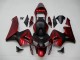 Rouge Noir Carrosserie Honda CBR 600 RR 2003-2004 Rouge Noir Carrosserie Honda CBR 600 RR 2003-2004