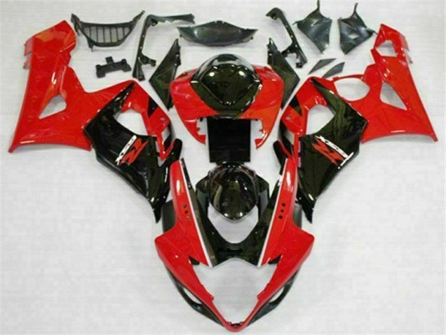 Rouge Noir Carrosserie Suzuki GSXR 1000 K5 2005-2006 Rouge Noir Carrosserie Suzuki GSXR 1000 K5 2005-2006
