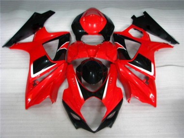 Rouge Noir Carrosserie Suzuki GSXR 1000 K7 2007-2008