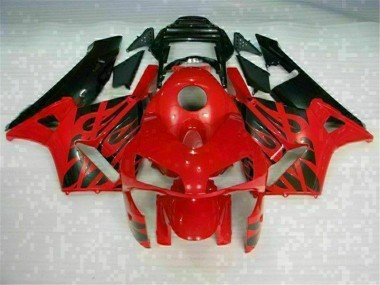 Rouge Noir Kit Carénages Complet Honda CBR 600 RR 2003-2004