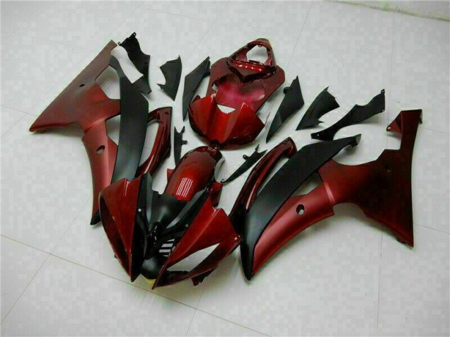 Rouge Noir Kit Carénages Complet Yamaha R6 2008-2016 Rouge Noir Kit Carénages Complet Yamaha R6 2008-2016