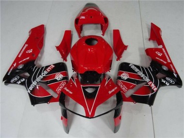 Rouge Noir Kit Carénages & Plastique Honda CBR 600 RR 2005-2006