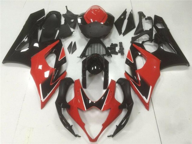 Rouge Noir Kit Carénages Suzuki GSXR 1000 K5 2005-2006 Rouge Noir Kit Carénages Suzuki GSXR 1000 K5 2005-2006