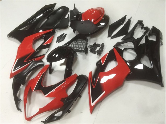 Rouge Noir Kit Carénages Suzuki GSXR 1000 K5 2005-2006 Rouge Noir Kit Carénages Suzuki GSXR 1000 K5 2005-2006