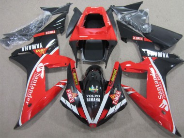 Rouge Noir Santander Carénage Yamaha R1 2002-2003